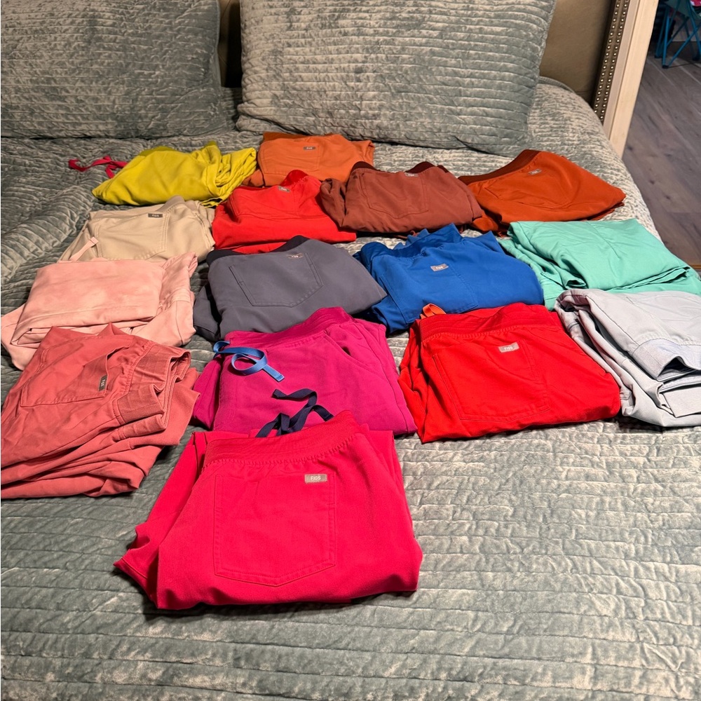 Colorful FIGS scrubs